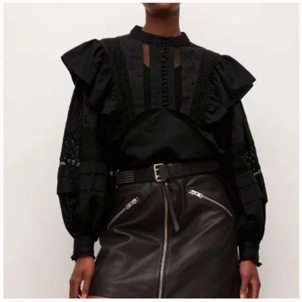 AllSaints Prim Broderie Top